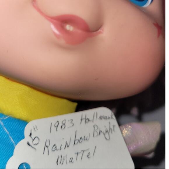 14" Vintage 1983 Rainbow Bright "Tickled Pink" Baby Doll Stuffy Hallmark #4 - Picture 6 of 10